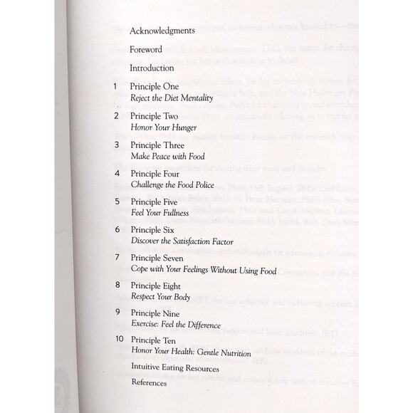 The Intuitive Eating Workbook: 10 Principles for Healthy Relationship with Food - Picture 3 of 9
